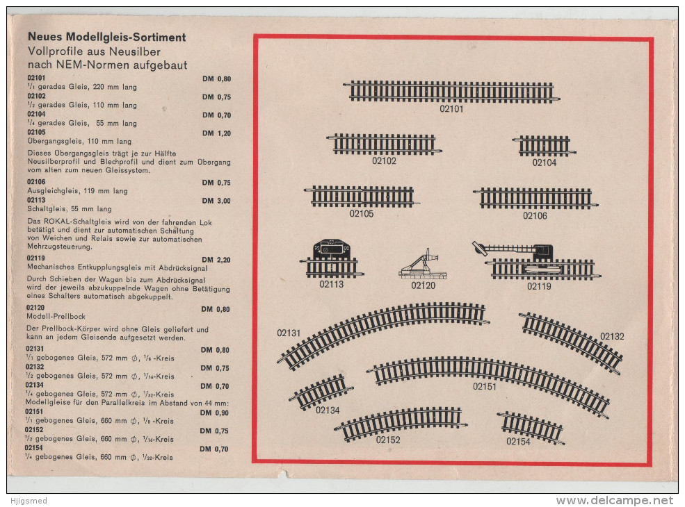 Modell Model Bahn Railway Train Station Line Locomotive Mock Up Catalog Catalogue 1967 Rokal Lobberich - Locomotives