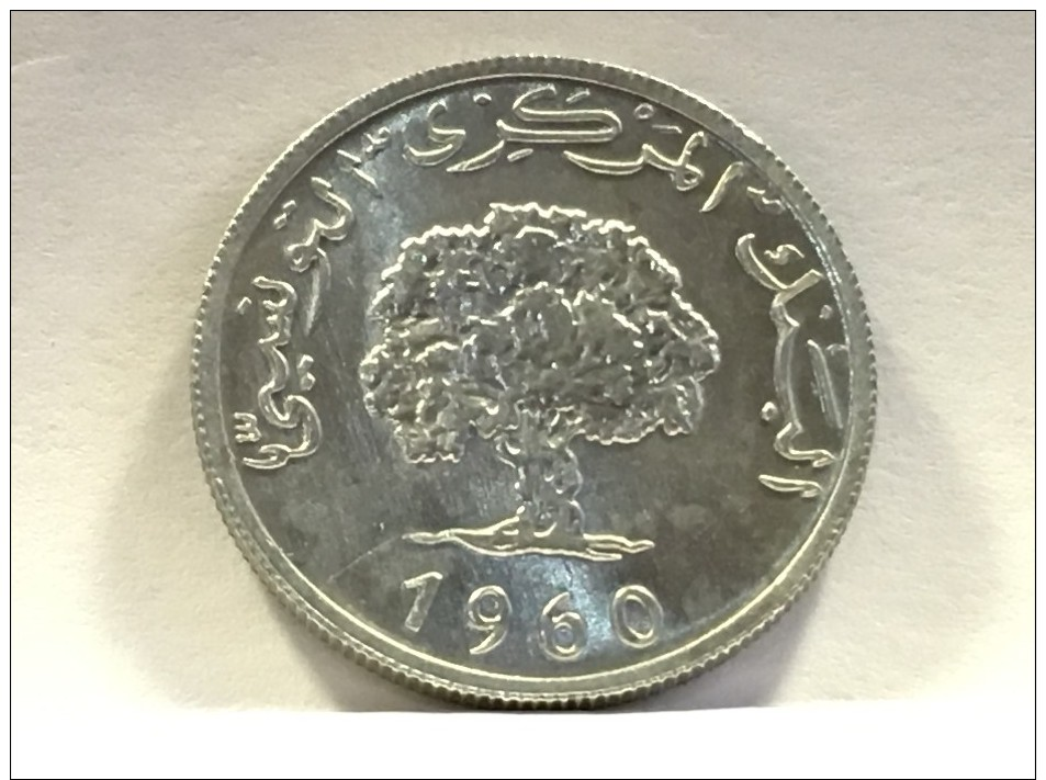 TUNISIE - 1 + 2 + 5 MILLIMES 1960. BEL ETAT. - Tunisie