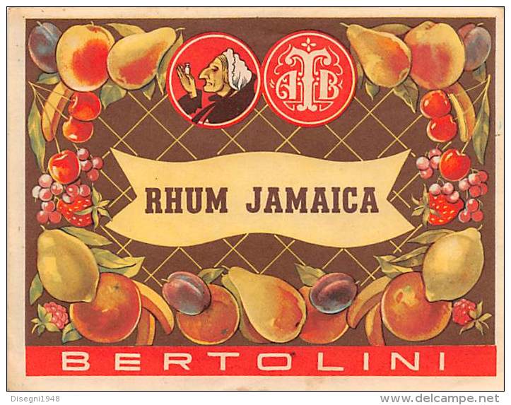 04418 "RHUM JAMAICA BERTOLINI - TORINO (COLLEGNO) " ETICHETTA ORIGINALE - Rhum