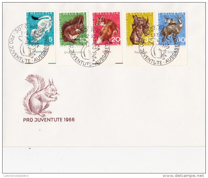 PREMIER JOUR 1966  "animaux" - Storia Postale
