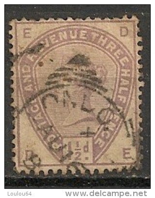 Timbres - Grande-Bretagne - 1883 - 1 1/2 P. - - Non Classificati