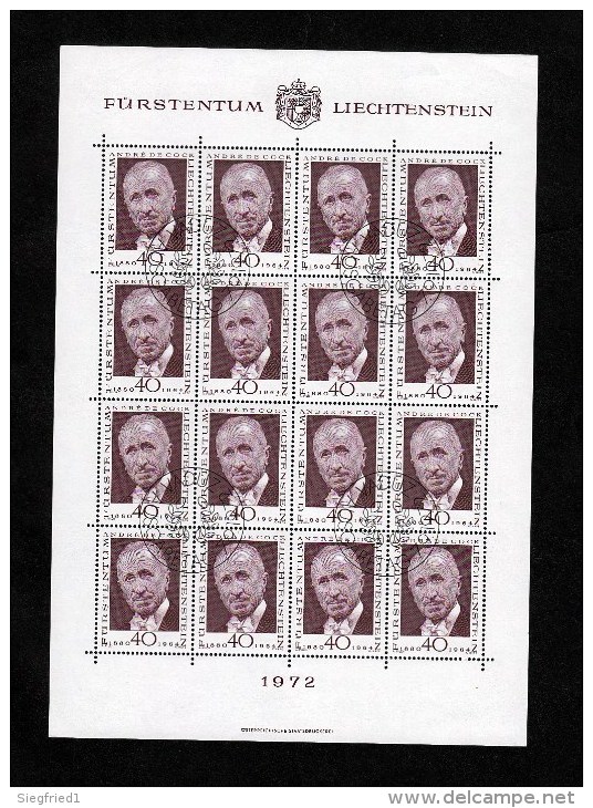 Liechtenstein Gestempelt 570-572 Pioniere Der Philatelie ESST - Used Stamps