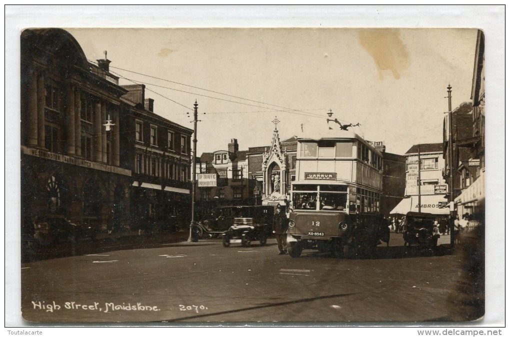 POST CARD HIGH STREET MAIDSTONE 1930 - Autres & Non Classés