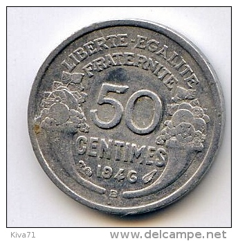 50 Centimes "MORLON"  Alu 1946 B   TTB/SUP - 50 Centimes