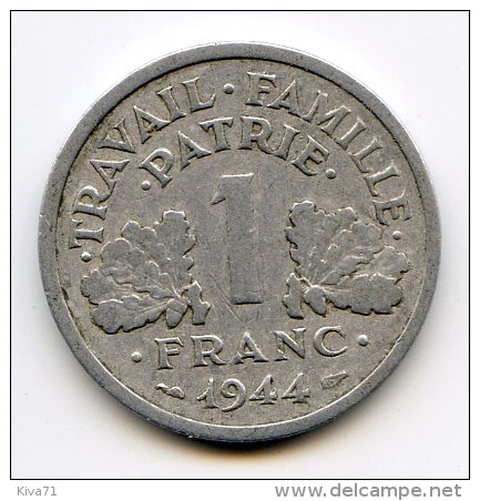 1 Franc "Etat Français"  1944c TTB - 1 Franc