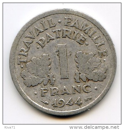 1 Franc "Etat Français"  1944c TB - 1 Franc