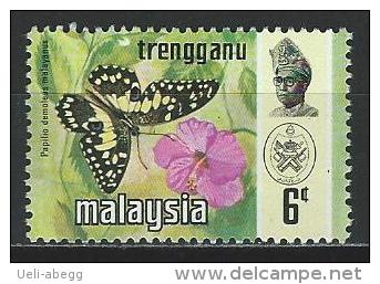 Trengganu Mi 100, SG 113 ** MNH Papilio Demoleus - Schmetterlinge