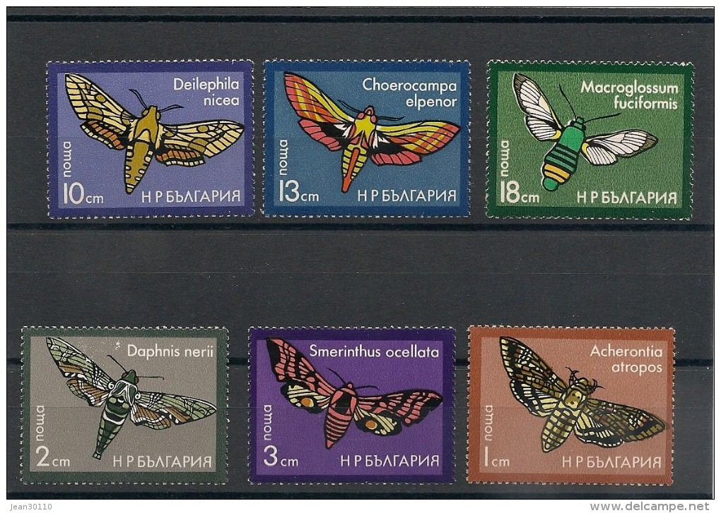 BULGARIE Papillons- Butterfly  N°Y/T :2163/68** - Collections, Lots & Séries