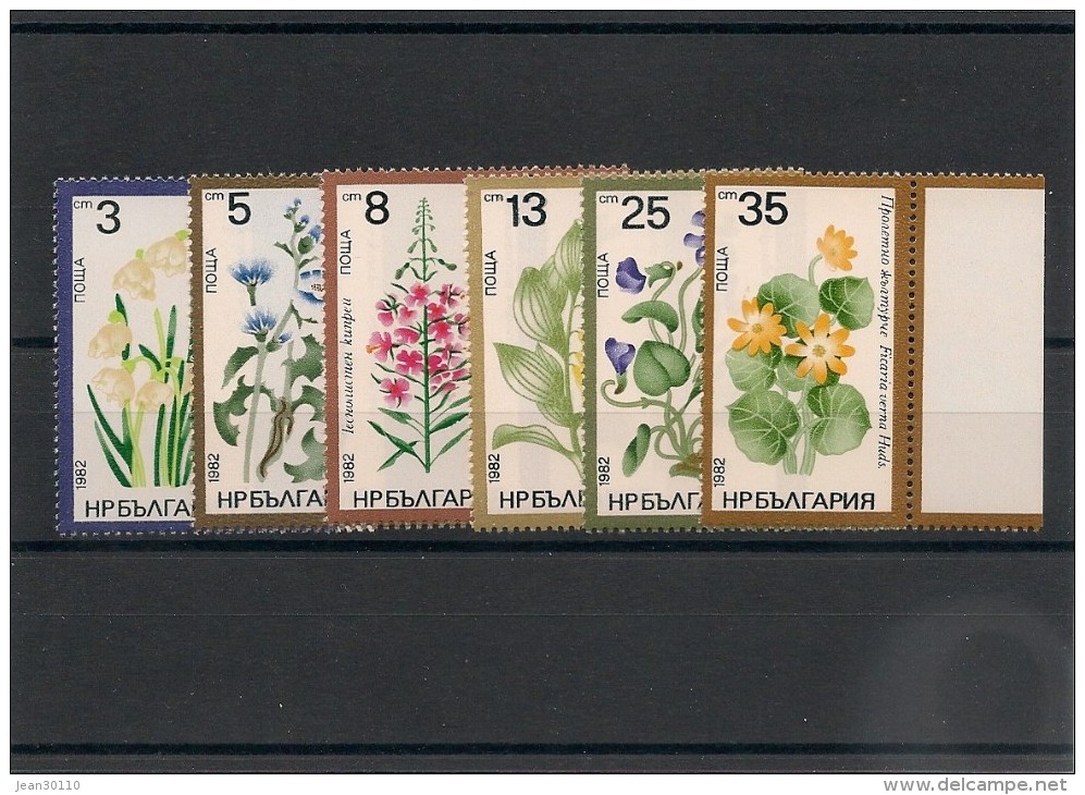 BULGARIE Fleurs-Flowers  N°Y/T :2696/2701** - Collections, Lots & Séries