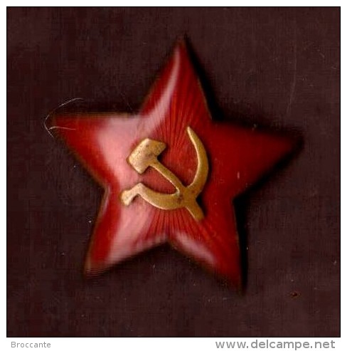RUSSIA  USSR  ESERCITO FREGIO  DISTINTIVO INSEGNA STELLA ROSSA ( 2 Scans) - Russia
