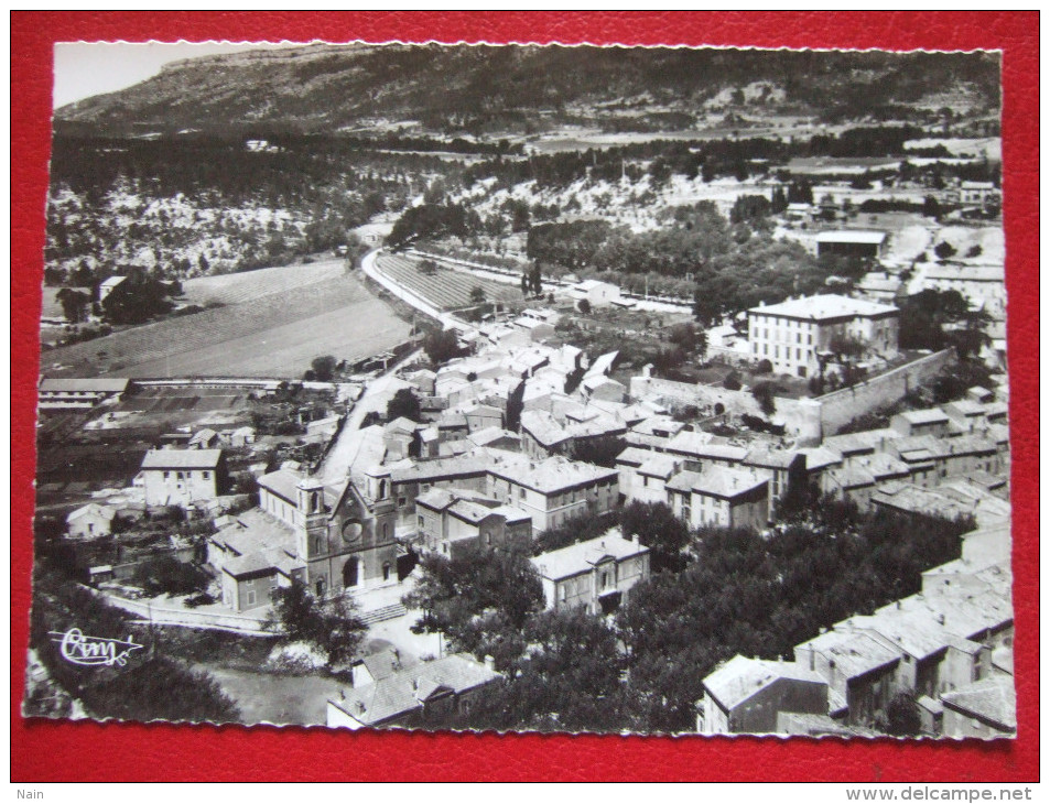 13 - ROUSSET - VUE AERIENNE - VUE GENERALE - AU 1ER PLAN L´ EGLISE - A DROITE LE VIEUX CHATEAU...." RARE " - - Rousset