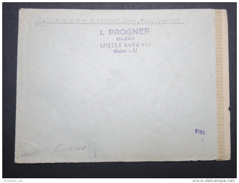 SLOVAQUIE - Enveloppe En Exprés Pour L ' Allemagne En 1943 Avec Controle Postal - A Voir - Lot P12881 - Briefe U. Dokumente