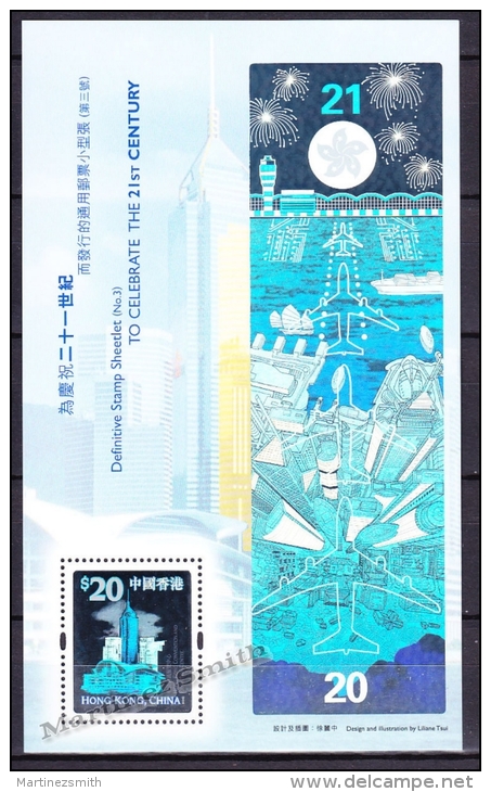 Hong Kong 2000 Yvert BF 75, To Celebrate The 21st Century, Miniature Sheet - MNH - Neufs