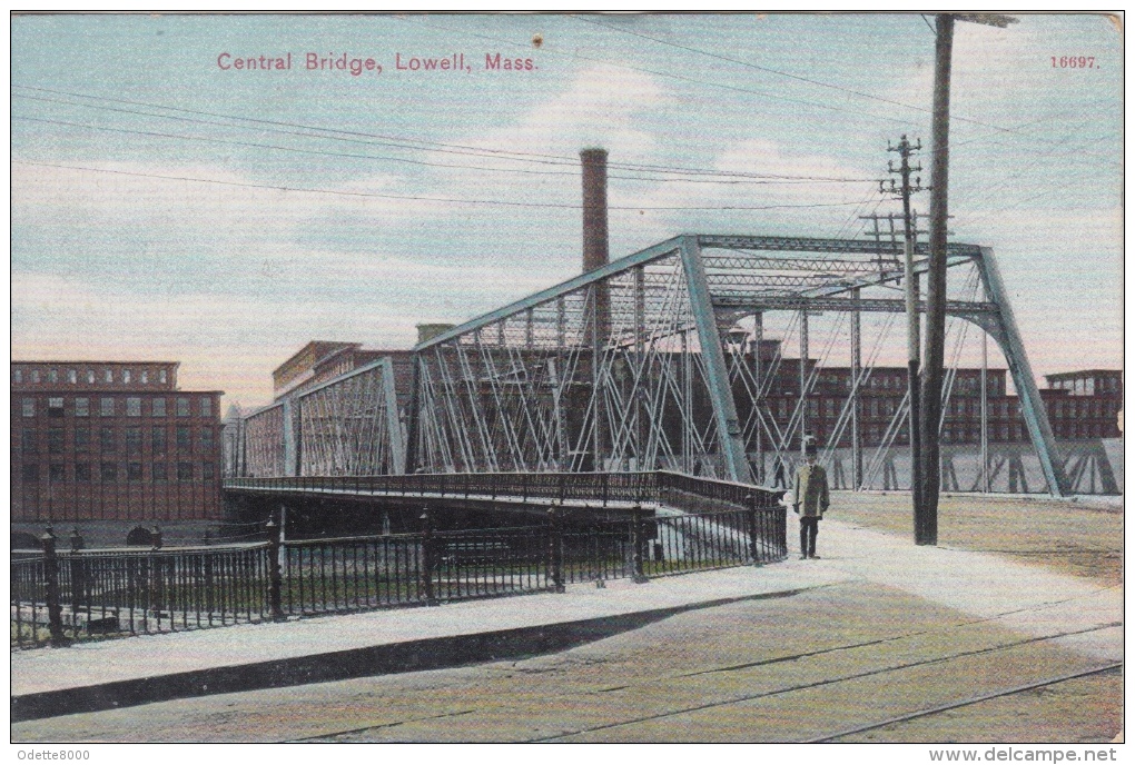 Lowell  Central Bridge  Mass         Nr 5402 - Autres & Non Classés