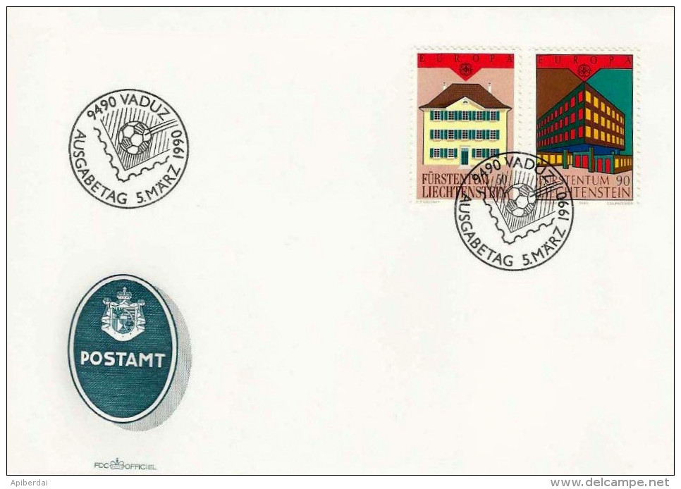 Liechtenstein - 1990 EUROPA  FDC - 1990