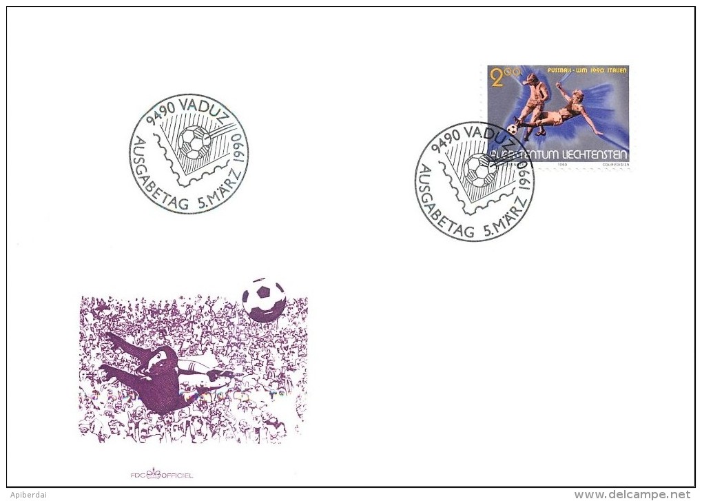 Liechtenstein - 1990 Coupe Du Monde Italie  FDC - 1990 – Italie