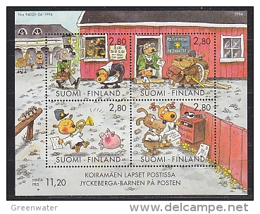 Finland 1994 Post Office Fairy / Comics M/s ** Mnh (26165AD) - Blocchi E Foglietti