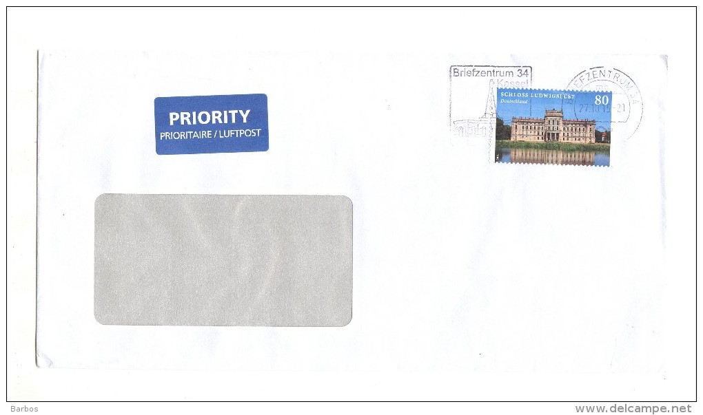 Germany To Moldova , 2015 , Architecture , Used Cover - Covers & Documents