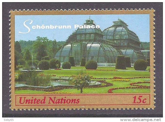 United Nations, New York 1998 Unesco - ONU, UN, World Heritage, Schonbrunn Castle, Chateau, Schloss, Gardens MNH - Neufs