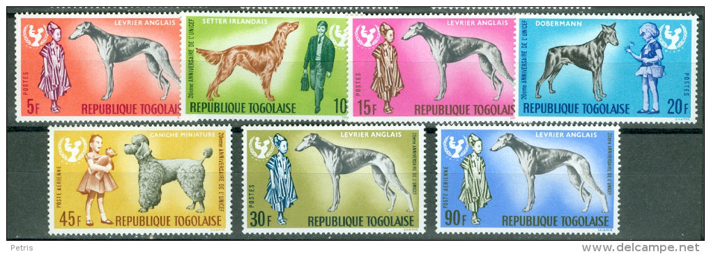 Togo 1967 UNICEF, Dogs MNH** - Lot. 4235 - Togo (1960-...)