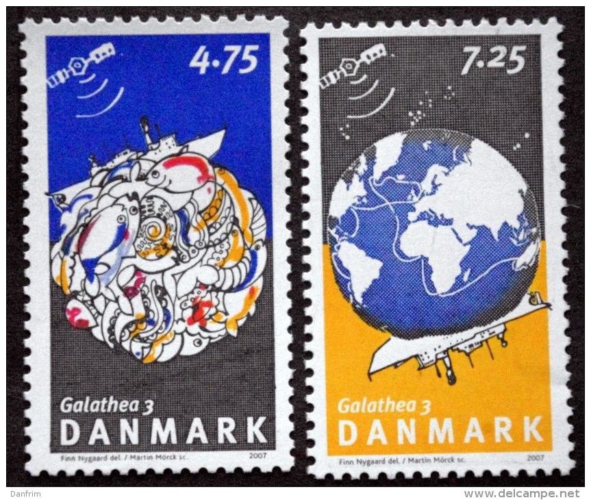 DENMARK 2007   MInr.1466-67   MNH  (**) Galathea 3 Expedition  ( Lot B 644 ) - Nuevos