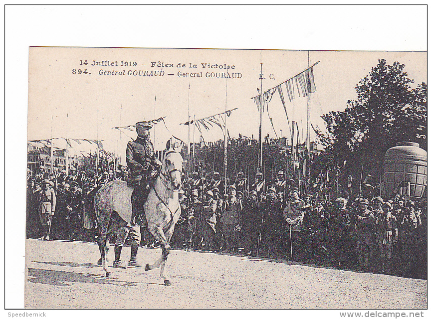 25317 Paris Fetes Victoire 14 Juillet 1919 Général Gouraud -EC 894 - Cheval - Guerre 1914-18