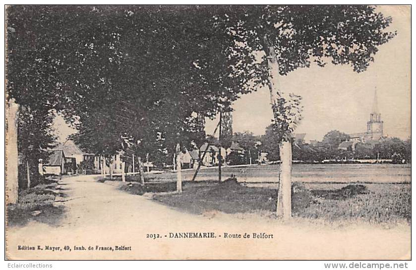 Dannemarie     68    Route De Belfort     (carte De Carnet) - Dannemarie