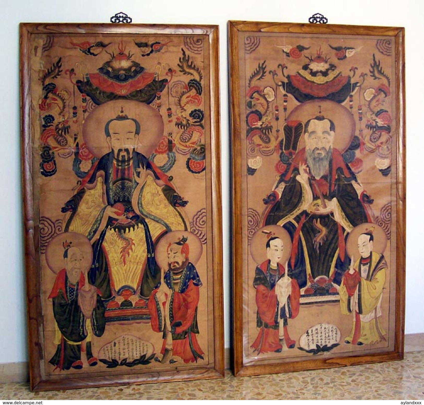 CINA (China): Pair Of Ancient Chinese Taoist Paintings - Arte Orientale