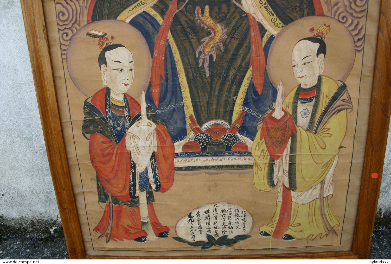 CINA (China): Pair of ancient Chinese Taoist paintings