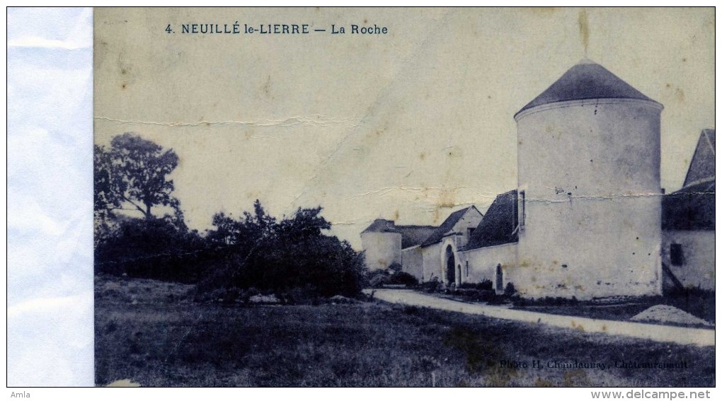 CP DEPT 37 NEUILLE LE LIERRE  .. LA ROCHE - Neuillé-Pont-Pierre