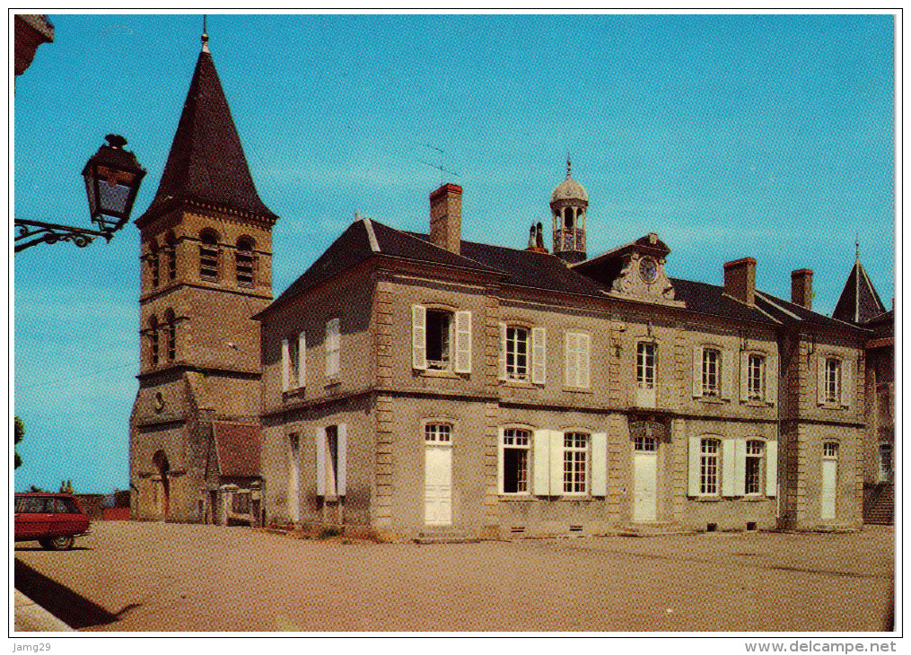 Frankrijk/France, St. Reverien, L'Eglise Et L'Hôtel De Ville, Ca. 1970 - Andere & Zonder Classificatie