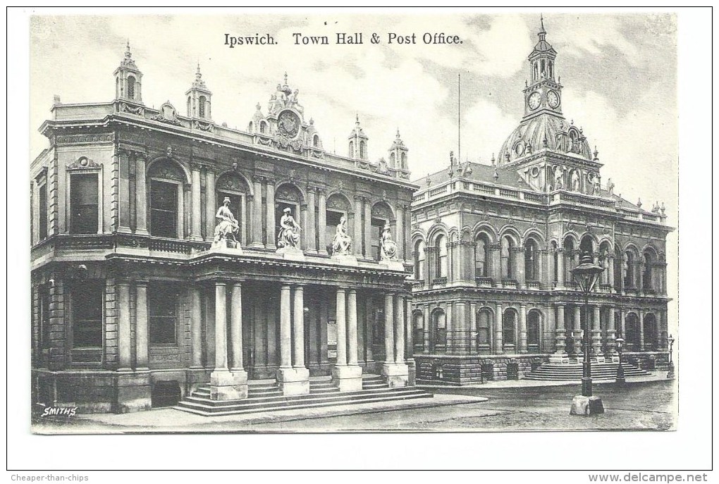 Ipswich. Town Hall And Post Office - Ipswich