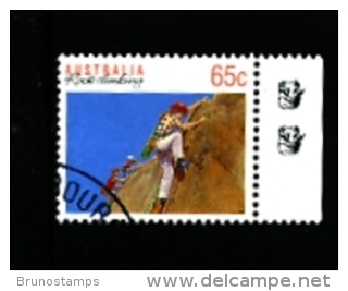 AUSTRALIA - 1991  65c.  ROCK CLIMBING  2 KOALAS  REPRINT  FINE USED - Proofs & Reprints