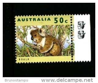 AUSTRALIA - 1999  50c.  KOALA  2 KOALAS  REPRINT  MINT NH - Proofs & Reprints