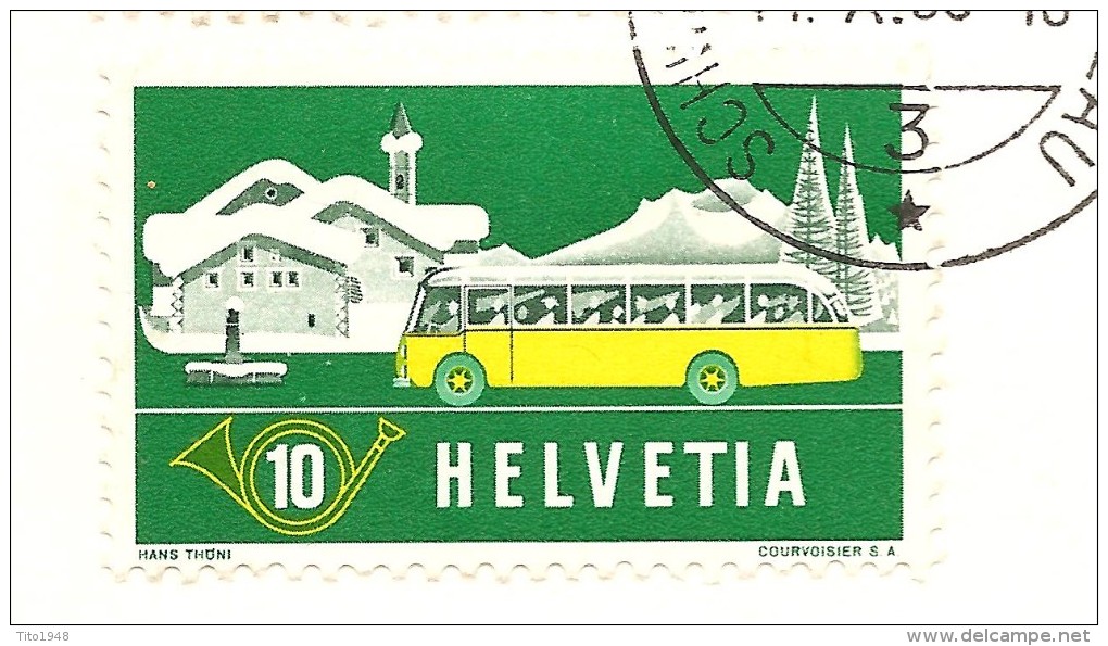 Schweiz, Olma 11.10.1953 Automobil-Postbureau 3, Zu 314/315 Mit Abart, Retusche über Posthorn, Siehe Scan! - Lettres & Documents