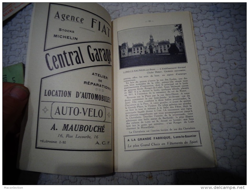 Lons Le Saunier Les Bains : Livret Du Syndicat D'Initiative 1927 - Lons Le Saunier