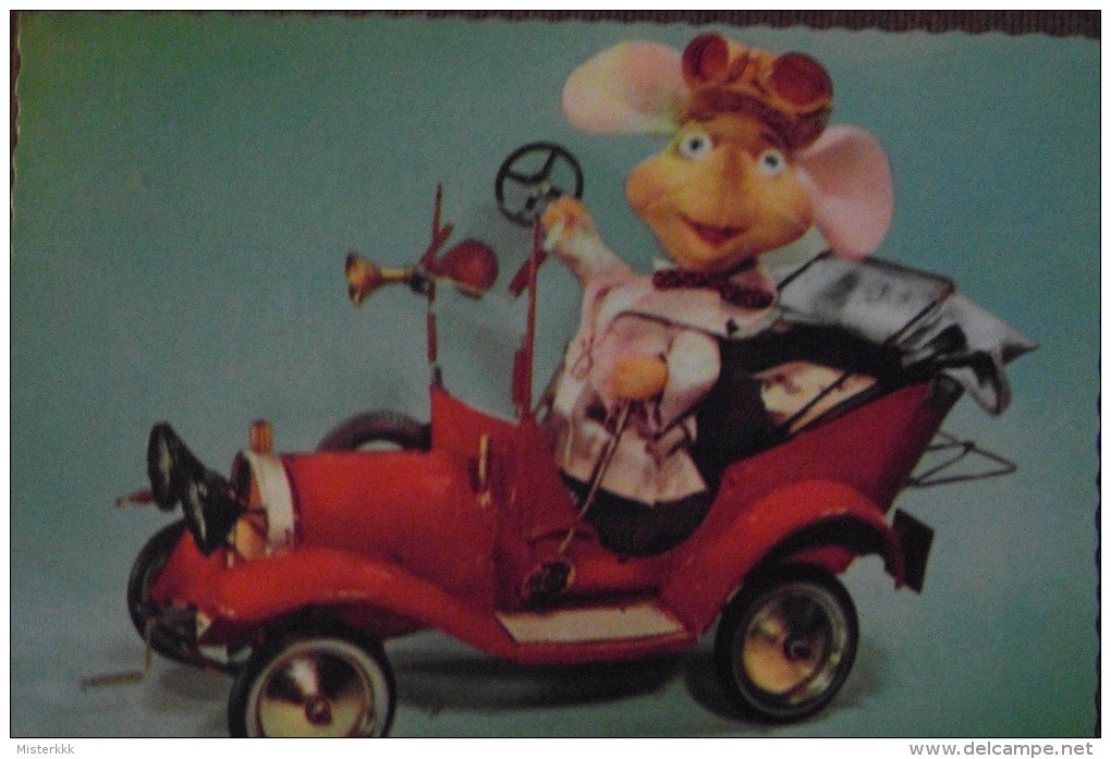 TOPO    GIGIO  SU  AUTOMOBILINA  -1962--   --  BELLISSIMA - Altri & Non Classificati