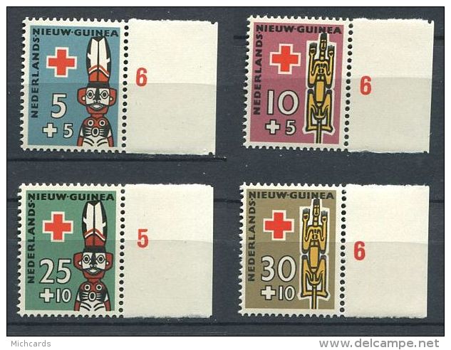 150 NOUVELLE GUINEE NEERLANDAISE 1958 - Croix Rouge (Yvert 47/50) Neuf ** (MNH) Sans Trace De Charniere - Nederlands Nieuw-Guinea