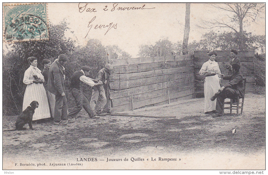 LANDES (40) - Joueurs De Quilles "Le Rampeau" - Jeux Régionaux