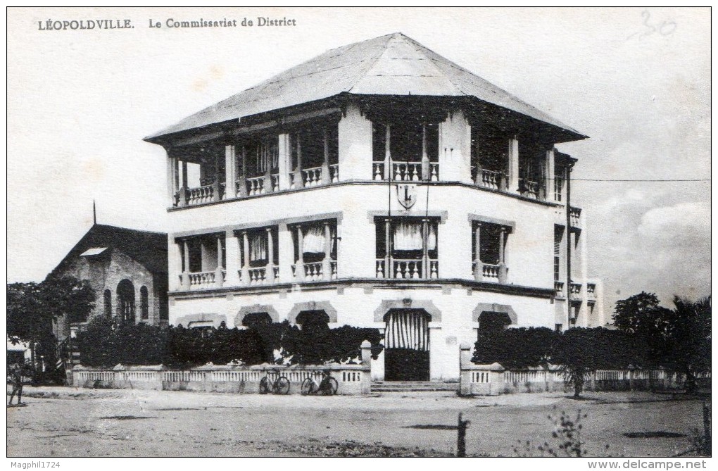 Cpa Leopoldville  Le Commissariat De Distriet - Kinshasa - Léopoldville