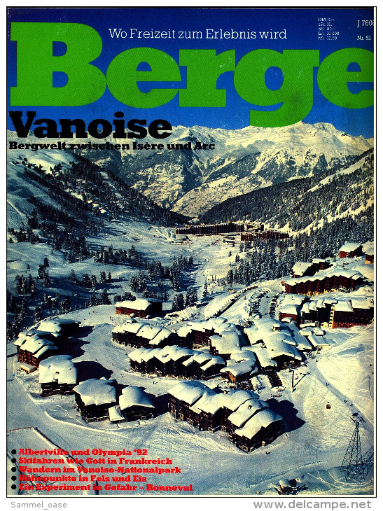 Berge Nr. 52 Von 1992 : Vanoise  -  Bergwelt Zwischen Isere Und Arc - Viaggi & Divertimenti
