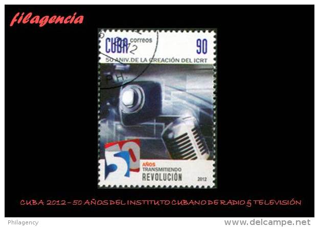 USADOS. CUBA. 2012-13 50 ANIVERSARIO DEL INSTITUTO CUBANO DE RADIO & TELEVISIÓN - Used Stamps