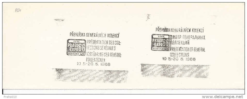 K3148 - Czechoslovakia (1948-75) Control Imprint Stamp Machine (RR!): Presentation Of General Collections 1966 - Proofs & Reprints