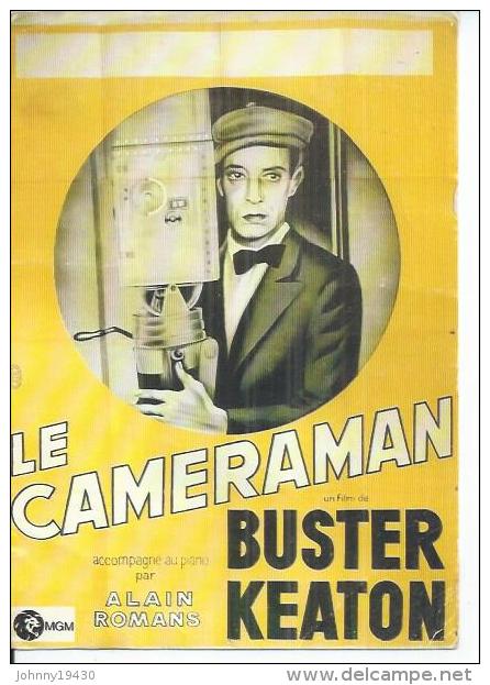 E 16 -     " LE CAMERAMAN "  BUSTER KEATON - Afiches En Tarjetas