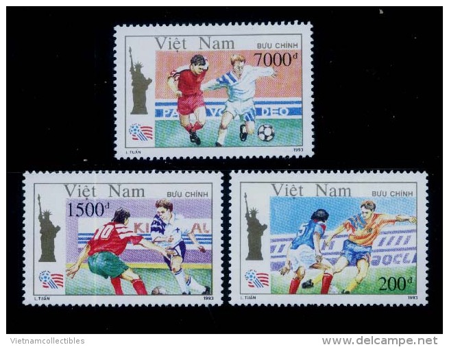 Vietnam Viet Nam MNH Perf Stamps 1993 : World Cup Football In USA / Liberty Statue (Ms663) - Vietnam