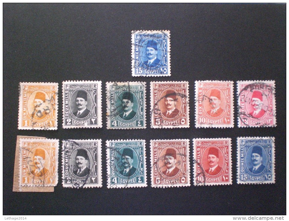 STAMPS  EGITTO  1927 -1933 King Fuad - Used Stamps