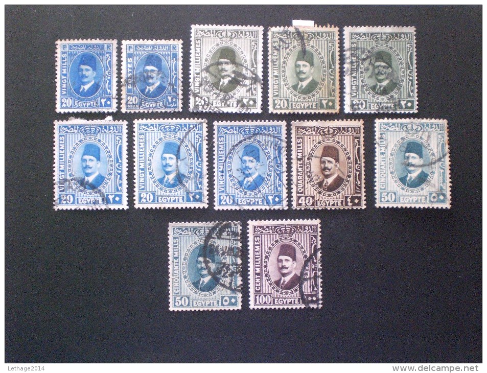 STAMPS  EGITTO  1927 -1933 King Fuad - Used Stamps