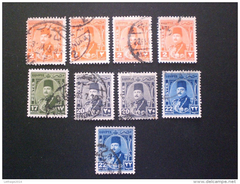 STAMPS  EGITTO 1934 King Fuad - Used Stamps