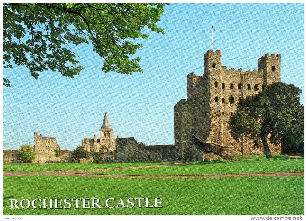 Postcard - Rochester Castle & Cathedral, Kent. 2-64-06-11 - Rochester