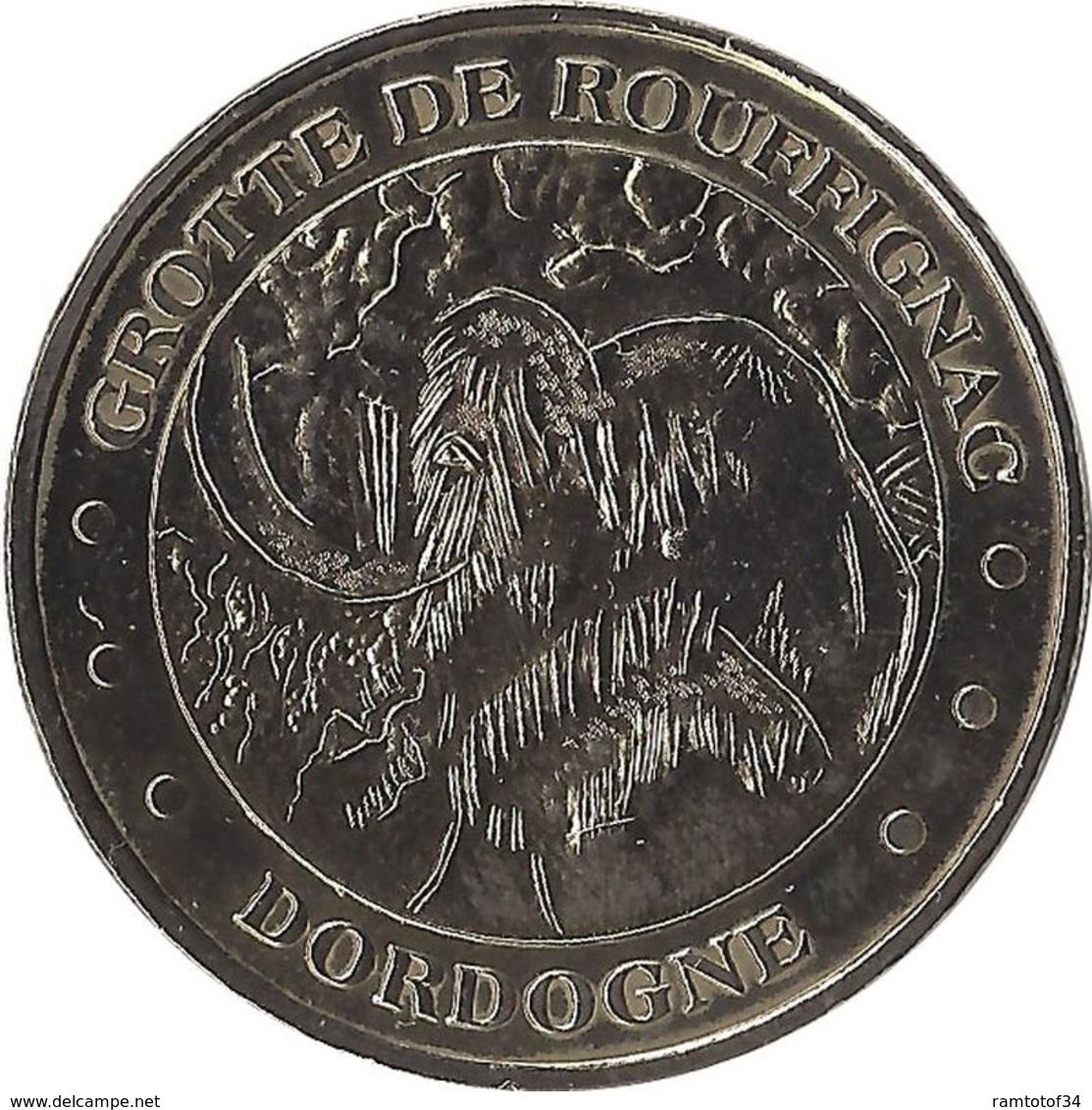 2012 MDP395 - ROUFFIGNAC-SAINT-CERNIN - Grotte De Rouffignac 5 (La Tête Du Patriarche) / MONNAIE DE PARIS - 2012